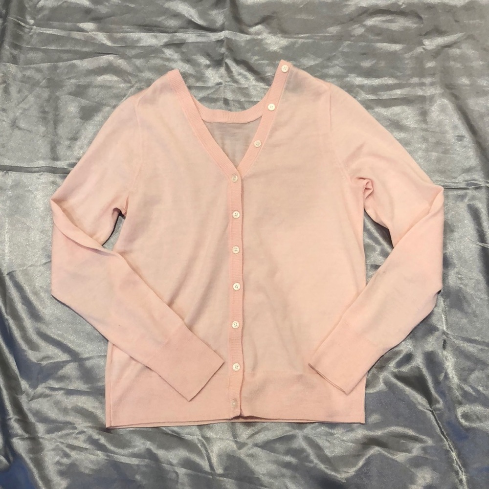 Pink Jcrew Cardigan
